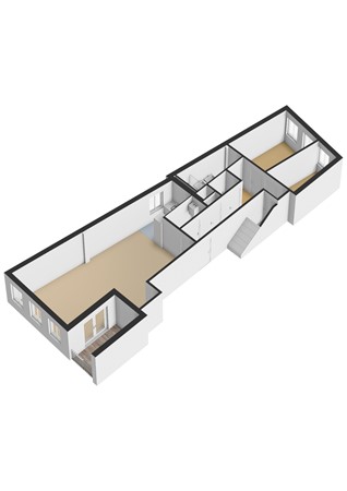 Floorplan - Rijnstraat 105A, 3441 BS Woerden